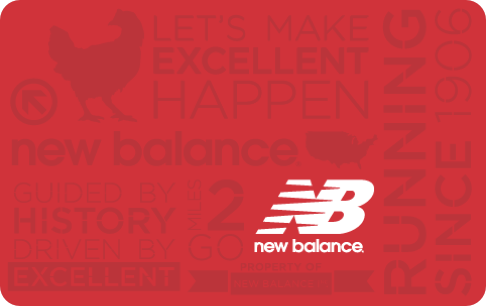 New balance gift card balance sales